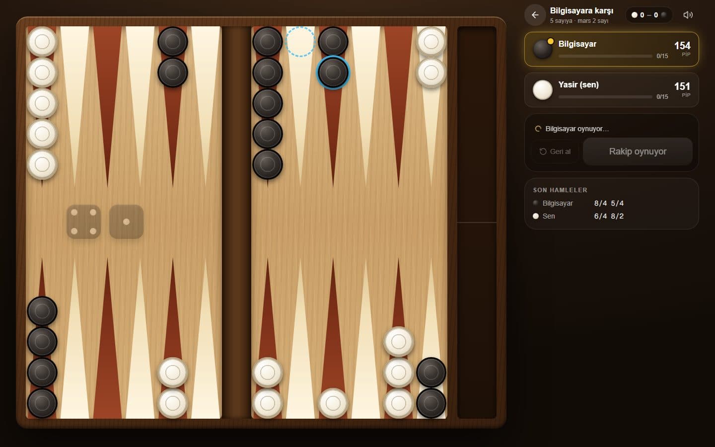 Tavla (Backgammon) screenshot